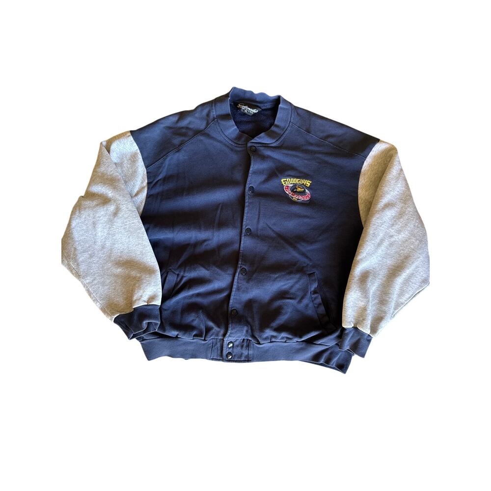 Vintage 1996 Goodguys USA Made Sportsmaster XL Full Button Sweat Jacket